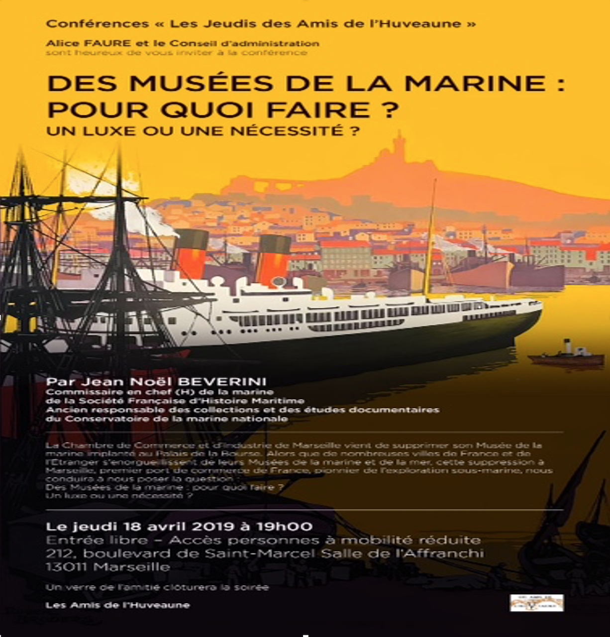 Affiche conference Marseille